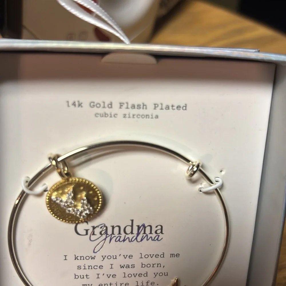 Gold and Silver Grandma Bangle Bracelet